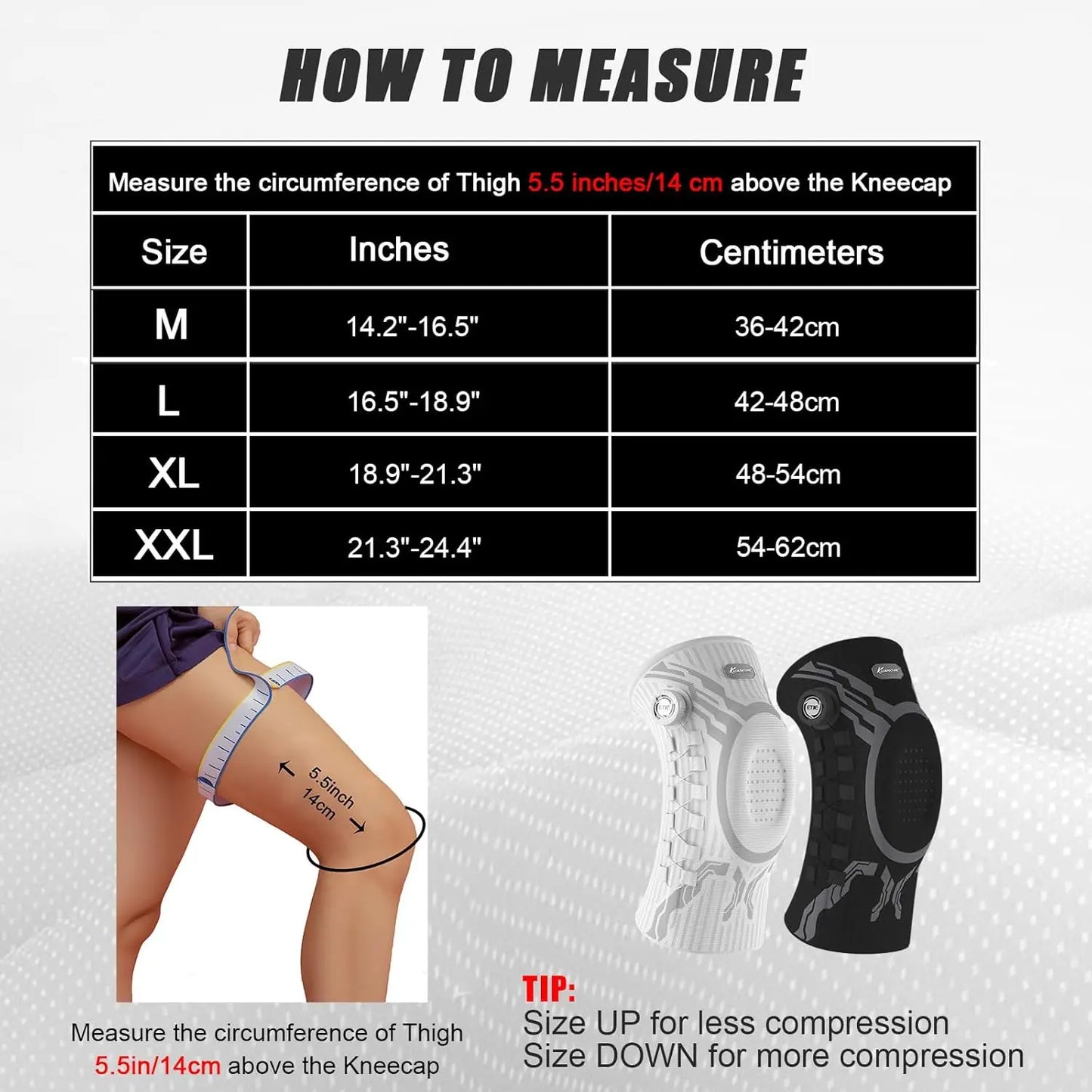 Adjustable Knee Brace with Patella Support Stabilizer