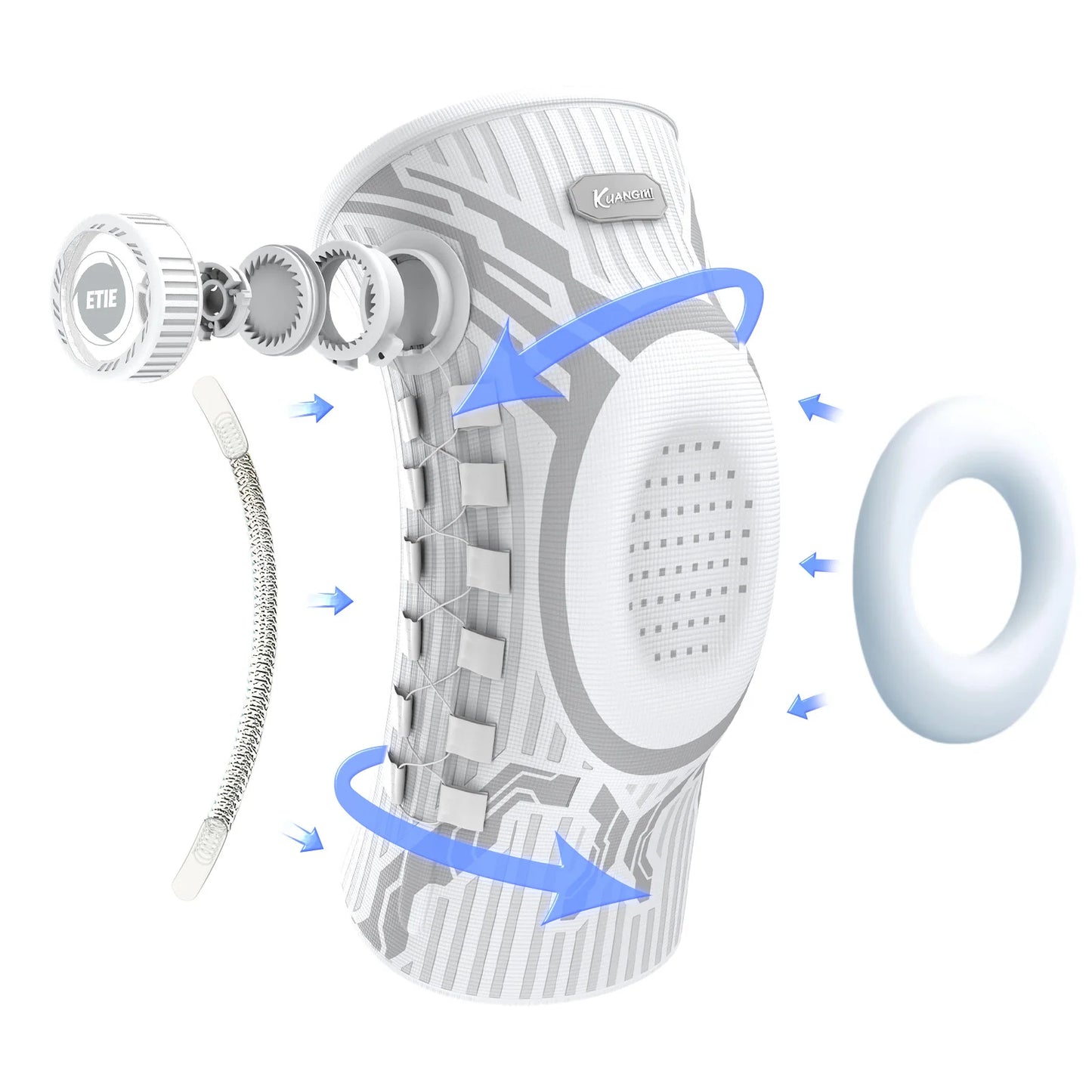 Adjustable Knee Brace with Patella Support Stabilizer